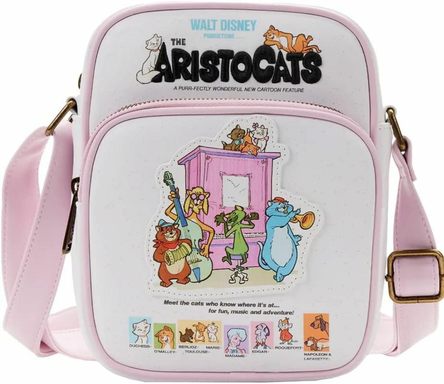 Loungefly Crossbody Handbags | Loungefly Disney The Aristocats Poster Passport Crossbody Bag