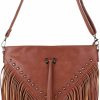 Hoce Crossbody Handbags | Hoce Women'S Leather Fringe Messenger Bag Large Hobo Crossbody Tassel Shoulder Bags, Gift For Mom Wife Girlfriend