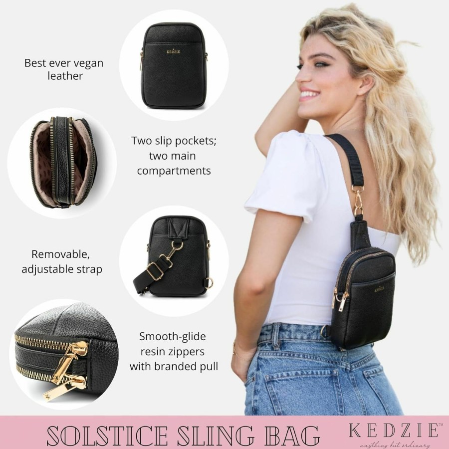 KEDZIE Crossbody Handbags | Kedzie Solstice Convertible Sling Bag Crossbody Purses For Women