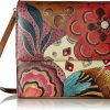 Anna by Anuschka Crossbody Handbags | Anna By Anuschka Hand Painted Leather Women'S Flap Crossbody Organizer