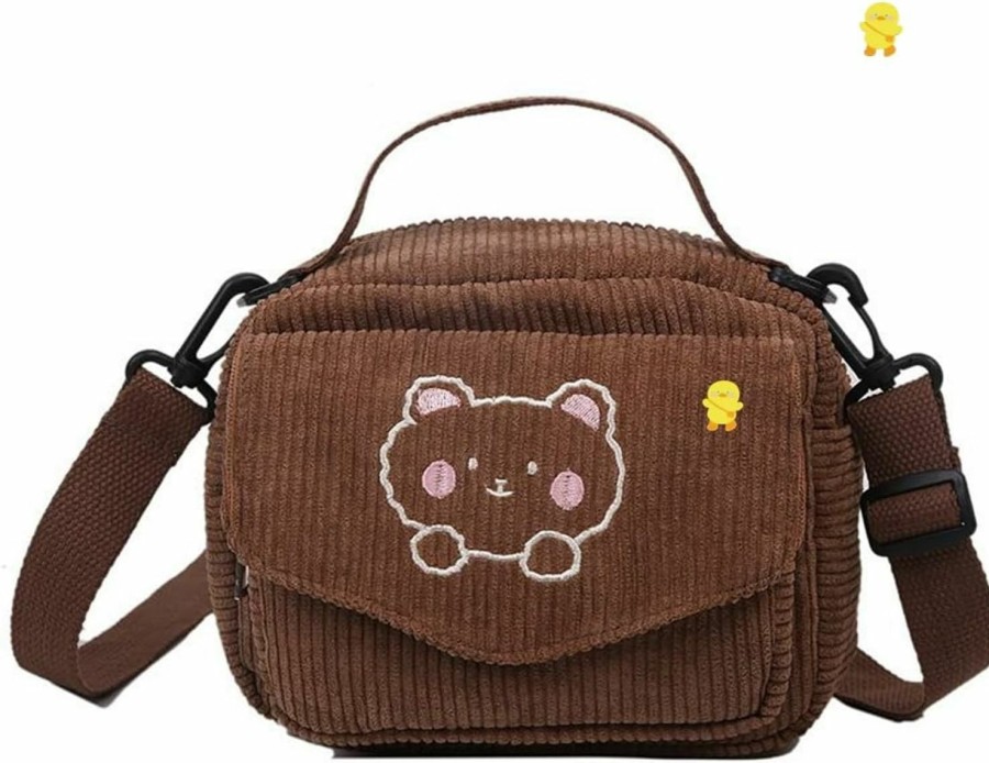 AWXZOM Crossbody Handbags | Awxzom Small Cute Corduroy Crossbody Bag Min Kawaii Purse Crossbody Bag Small Kawaii Wallet Small Kawaii Crossbody Bag