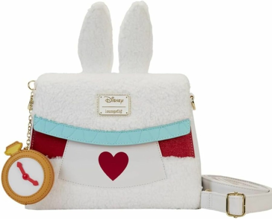 Loungefly Crossbody Handbags | Loungefly Alice In Wonderland White Rabbit Crossbody Bag