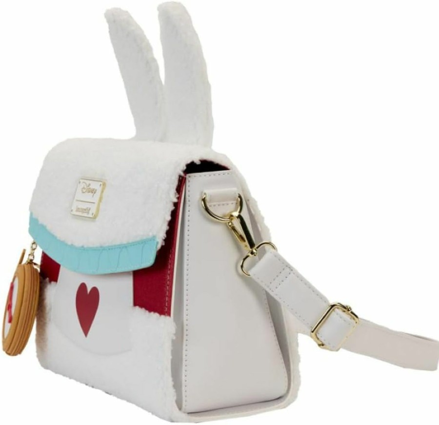 Loungefly Crossbody Handbags | Loungefly Alice In Wonderland White Rabbit Crossbody Bag