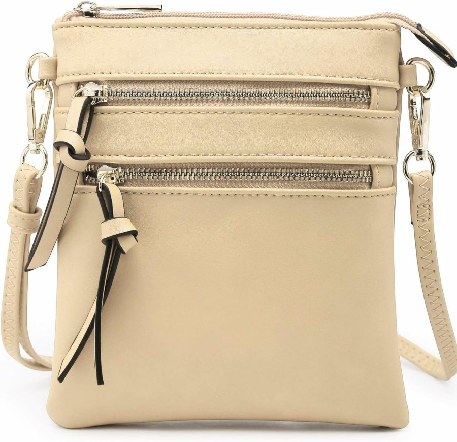 Dasein Crossbody Handbags | Dasein Crossbody Purse For Women Vegan Leather Shoulder Handbags Messenger Bags With Multi Zipper Pockets