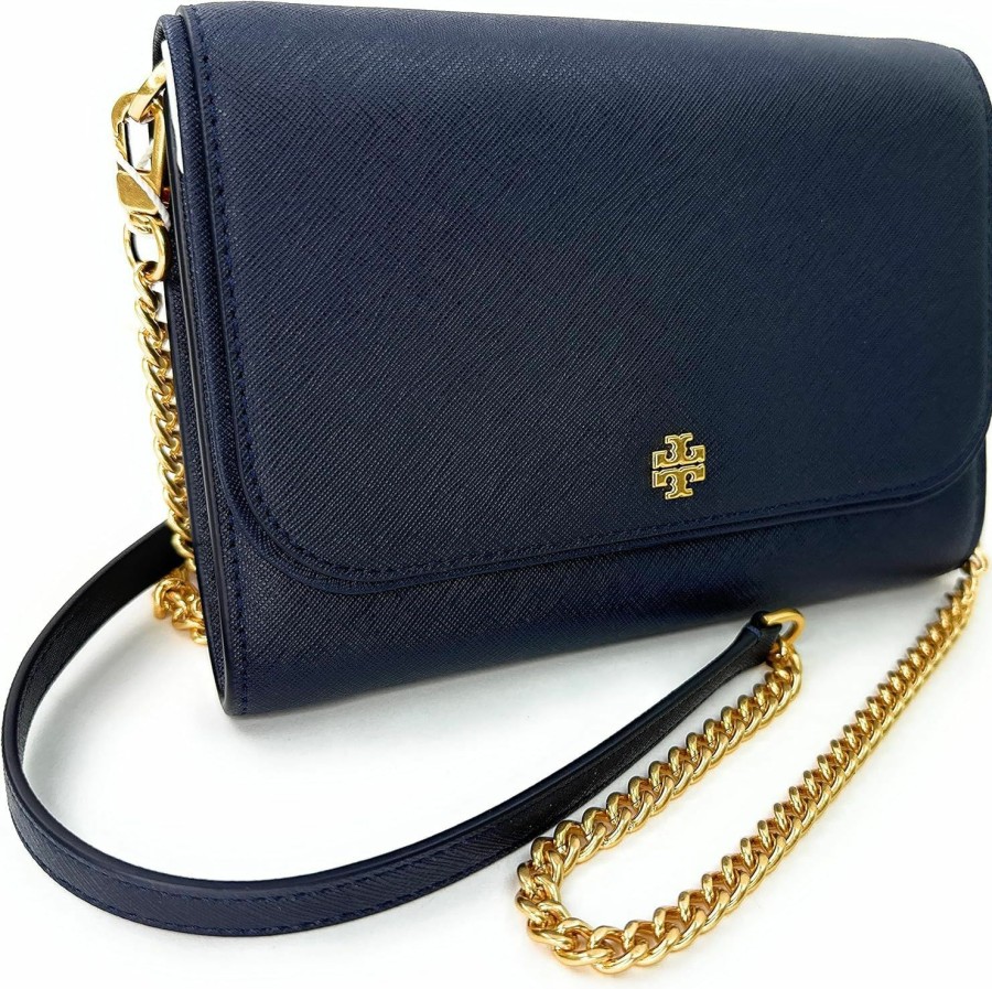 Tory Burch Crossbody Handbags | Tory Burch Emerson Chain Wallet Leather Cross Body Bag