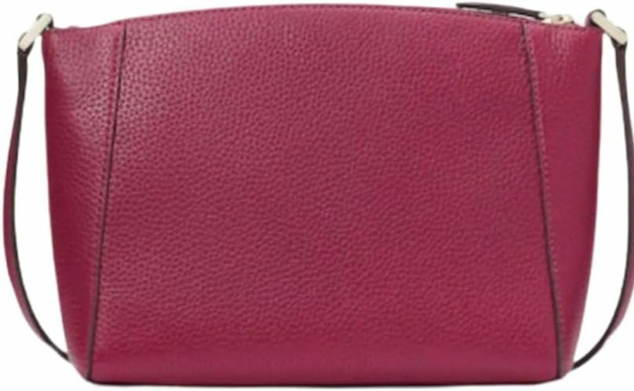 Kate Spade New York Crossbody Handbags | Kate Spade Monica Leather Crossbody (Dark Raspberry)