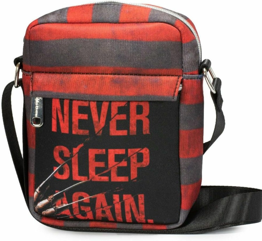 Buckle-Down Crossbody Handbags | Buckle Down Horror Bag, Cross Body, A Nightmare On Elm Street, Freddy Krueger Stripes, Canvas