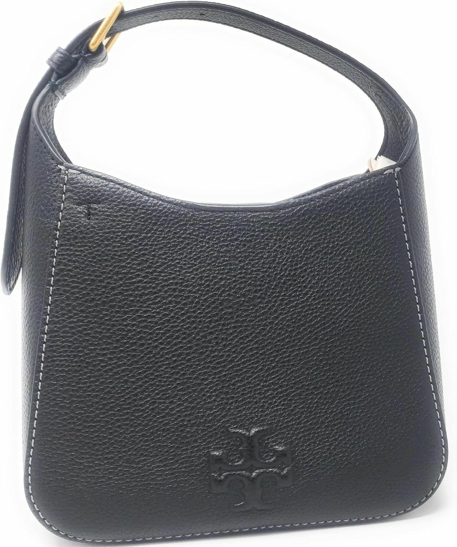 Tory Burch Crossbody Handbags | Tory Burch Women'S Thea Small Bucket Bag (Black)