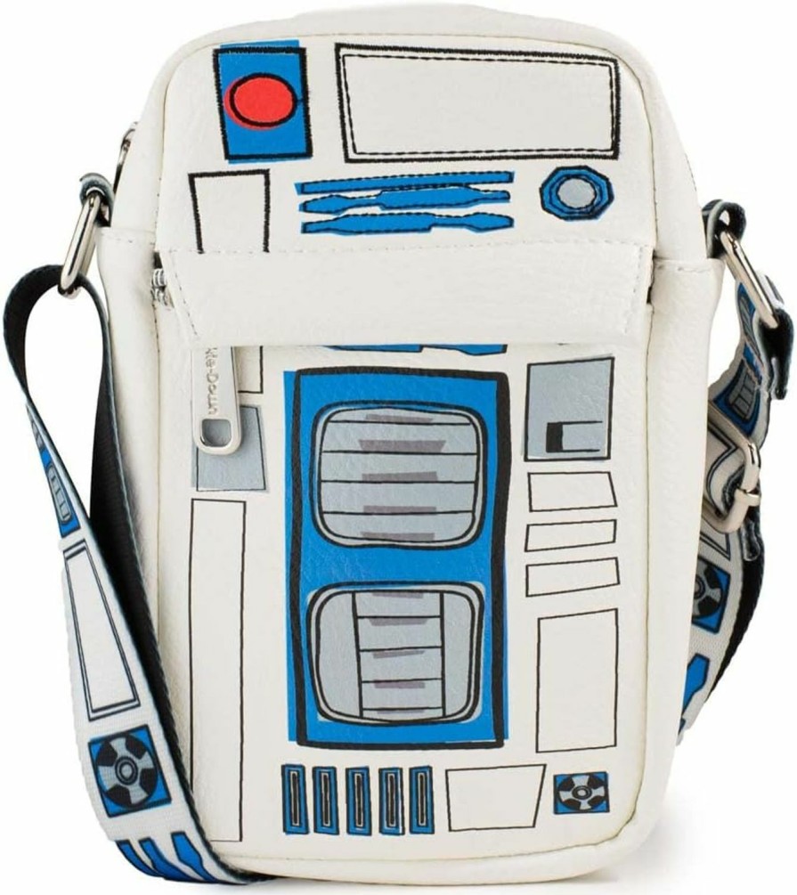 Buckle-Down Crossbody Handbags | Star Wars Bag, Cross Body, R2-D2, Bounding, Vegan Leather 8.0\" X 6.5\"