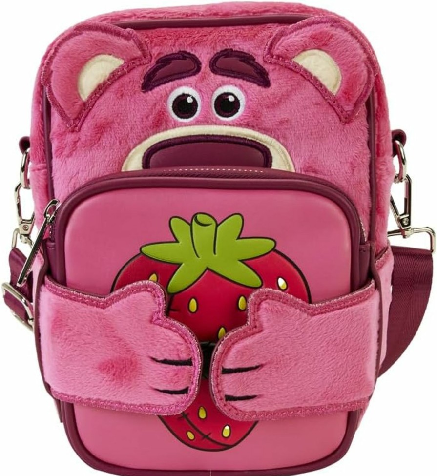 Loungefly Crossbody Handbags | Loungefly Pixar Toy Story Lotso Plush Crossbuddies Crossbody Bag With Coin Bag