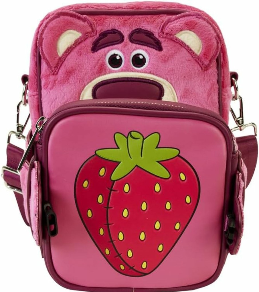 Loungefly Crossbody Handbags | Loungefly Pixar Toy Story Lotso Plush Crossbuddies Crossbody Bag With Coin Bag