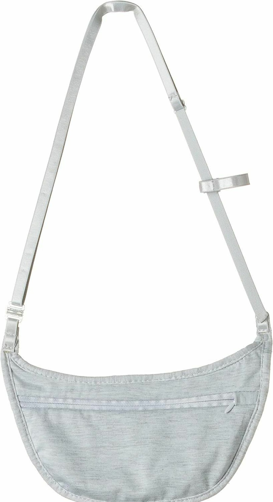 Travelon Crossbody Handbags | Travelon Women'S Ladies Undergarment Crossbody Pouch, Gray, 7 X 4.25 X .1