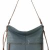 The Sak Crossbody Handbags | The Sak Ashland Bucket Bag In Leather, Single Shoulder Strap, Dusty Blue Ii