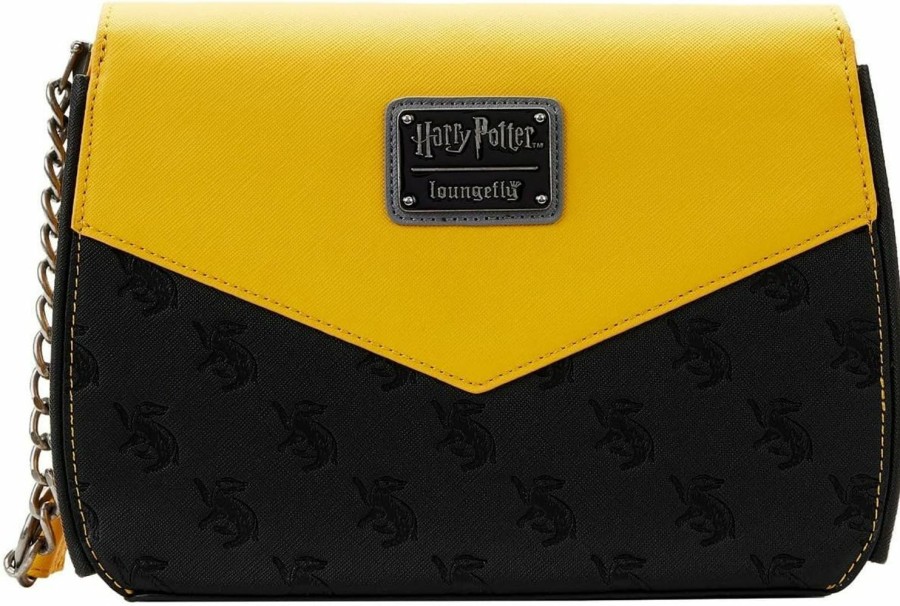 Loungefly Crossbody Handbags | Loungefly Harry Potter Hufflepuff Chain Strap Crossbody Bag