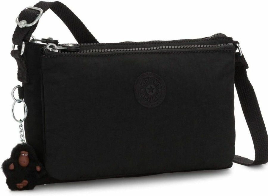 Kipling Crossbody Handbags | Kipling Mikaela Crossbody Bag Black Tonal