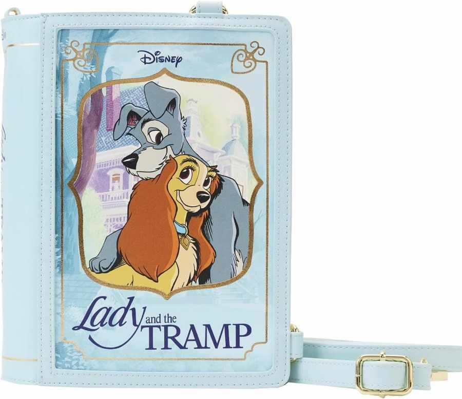 Loungefly Crossbody Handbags | Loungefly Disney Lady And The Tramp Book Crossbody Bag