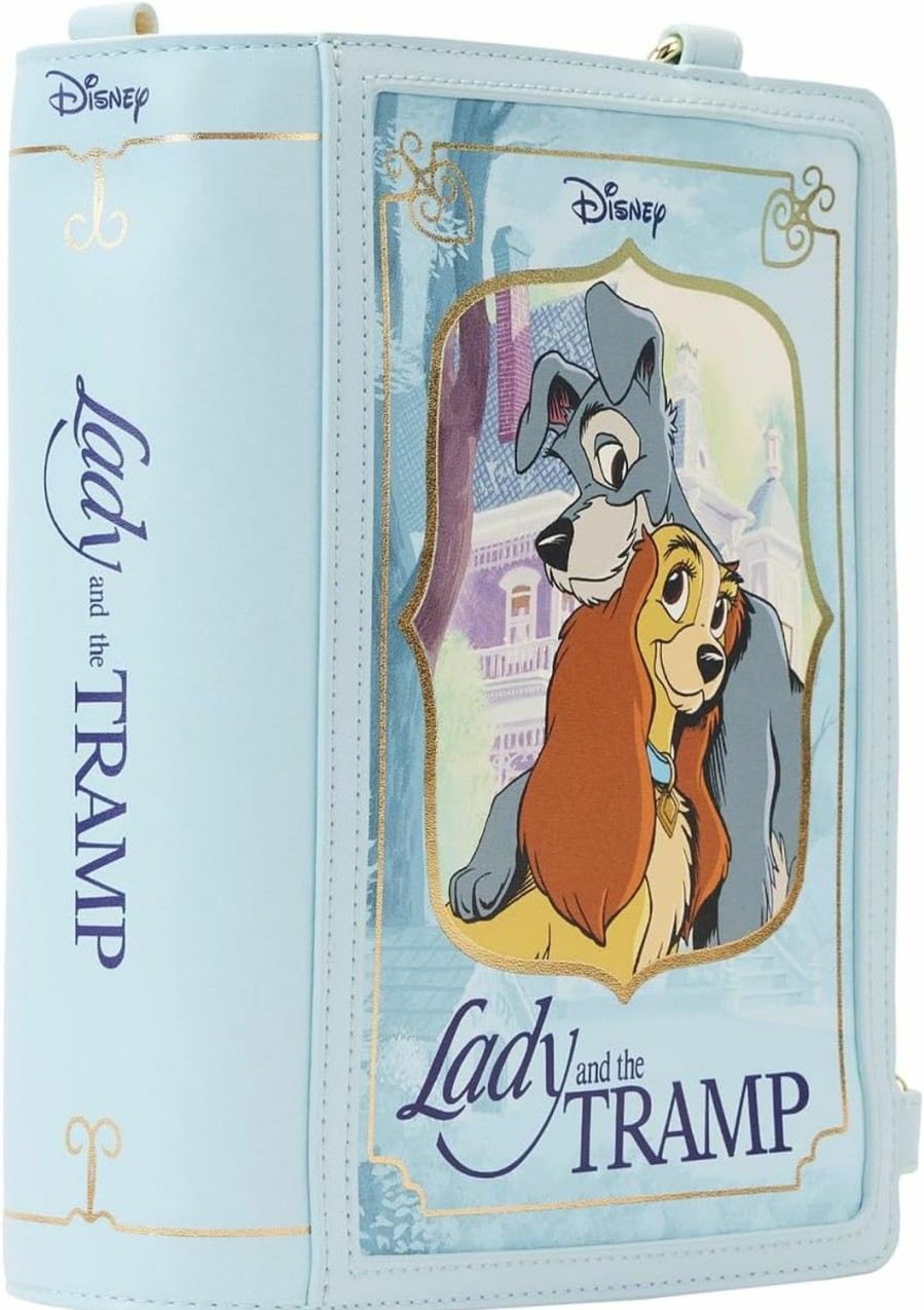 Loungefly Crossbody Handbags | Loungefly Disney Lady And The Tramp Book Crossbody Bag