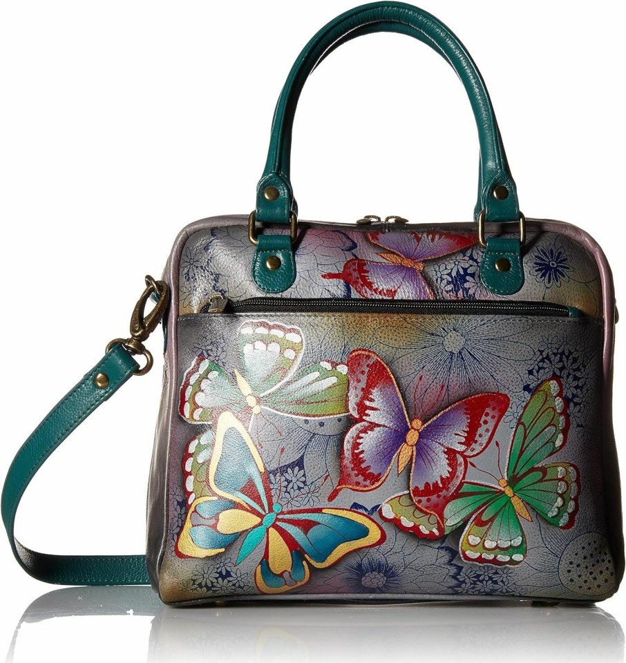 Anna by Anuschka Crossbody Handbags | Anna By Anuschka Women'S Genuine Leather Medium Cross Body | Hand Painted Original Artwork | Chic & Stylish Organizer