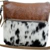 Myra Bag Crossbody Handbags | Myra Bag Engraved Crossbody Bag Upcycled Cowhide & Leather S-2877