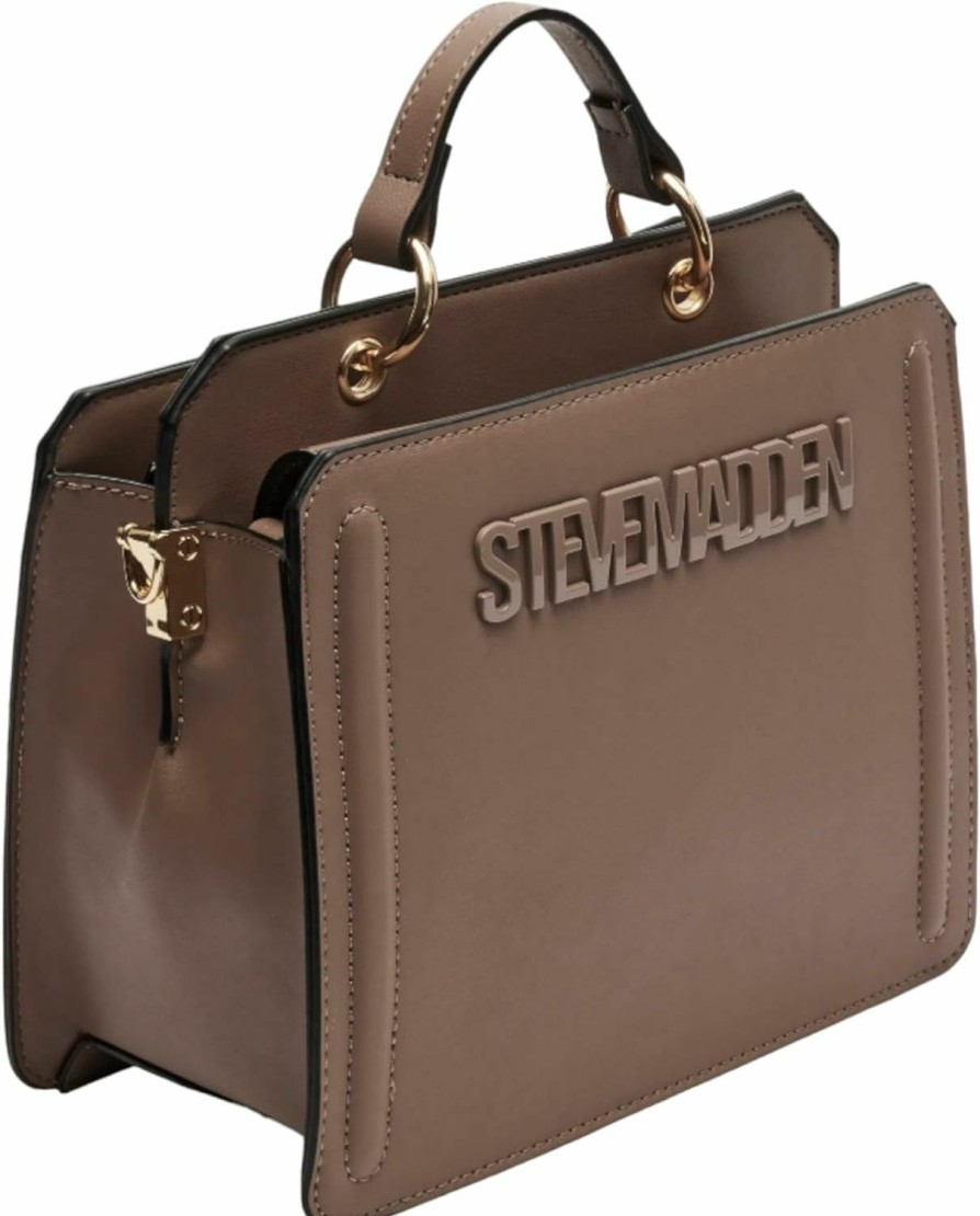 Steve Madden Crossbody Handbags | Steve Madden Bevelyn Convertible Crossbody Bag (Mushroom)