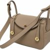 HWHXCZYH Crossbody Handbags | Exquisite Cowhide Lychee Grain Mini Lindy - Women'S Ultimate Fashion Shoulder Handbag With Gold Buckle Accessory (S,Grey)