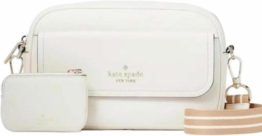 Kate Spade New York Crossbody Handbags | Kate Spade New York Women'S Rosie Pebbled Leather Flap Camera Bag, Black