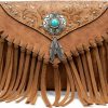 LAVAWA Crossbody Handbags | Lavawa Small Crossbody Bags For Women Crossbody Handbag Fringe Purse Tassel Shoulder Bag Turquoise Concho Wallet