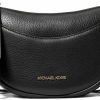 Michael Kors Crossbody Handbags | Michael Kors Dover Small Leather Crossbody Bag Purse Handbag (Black)