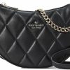 Kate Spade New York Crossbody Handbags | Kate Spade New York Women'S Carey Smooth Leather Quilted Zip Top Crossbody, Black