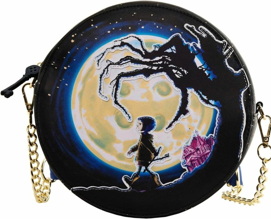 Loungefly Crossbody Handbags | Loungefly Laika Coraline Moon Crossbody Purse