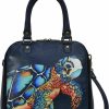 Anna by Anuschka Crossbody Handbags | Anna By Anuschka Hand-Painted Leather Organizer Satchel