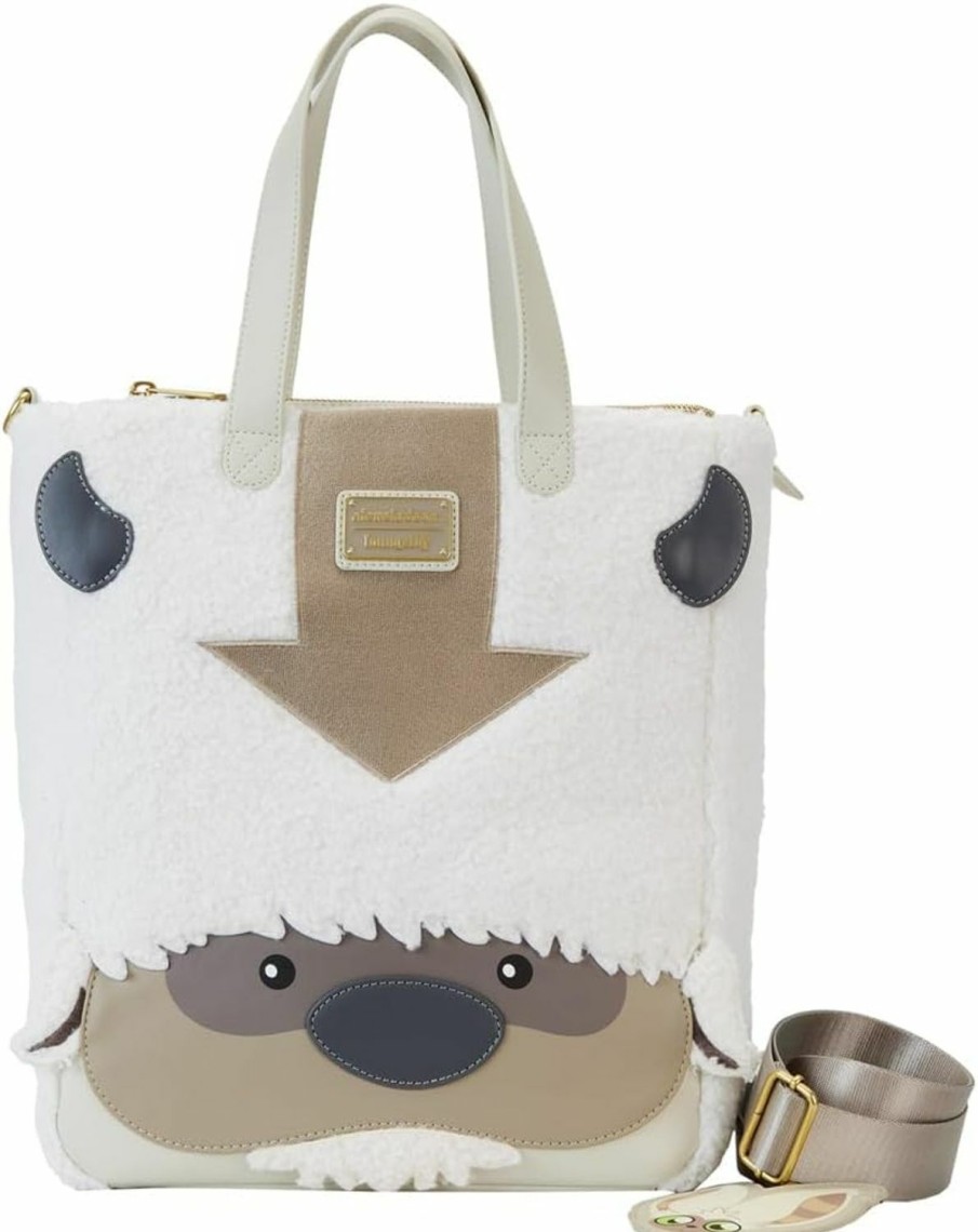 Loungefly Crossbody Handbags | Loungefly Avatar: The Last Airbender Appa Cosplay Plush Tote Bag With Momo Charm