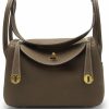 HWHXCZYH Crossbody Handbags | Exquisite Cowhide Lychee Grain Mini Lindy - Women'S Ultimate Fashion Shoulder Handbag With Gold Buckle Accessory (M,Khaki)