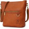 BERLINER BAGS Crossbody Handbags | Berliner Bags Vintage Leather Shoulder Bag Siena, Crossbody Handbag For Women - Brown