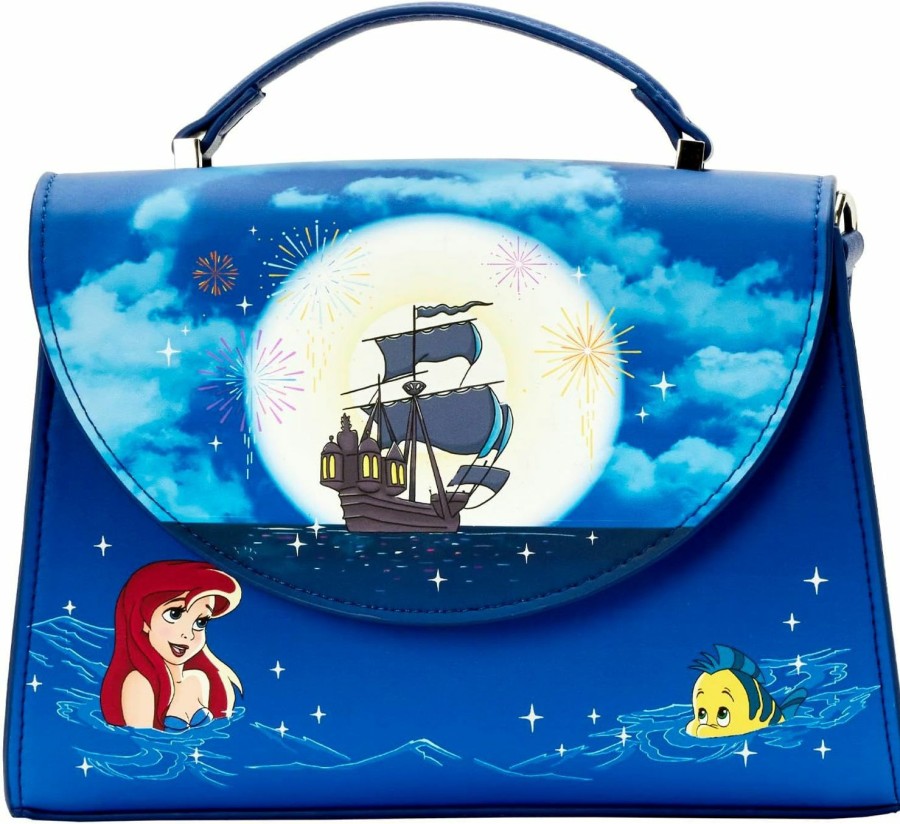 Loungefly Crossbody Handbags | Loungefly Disney The Little Mermaid Ariel Fireworks Cross Body Bag