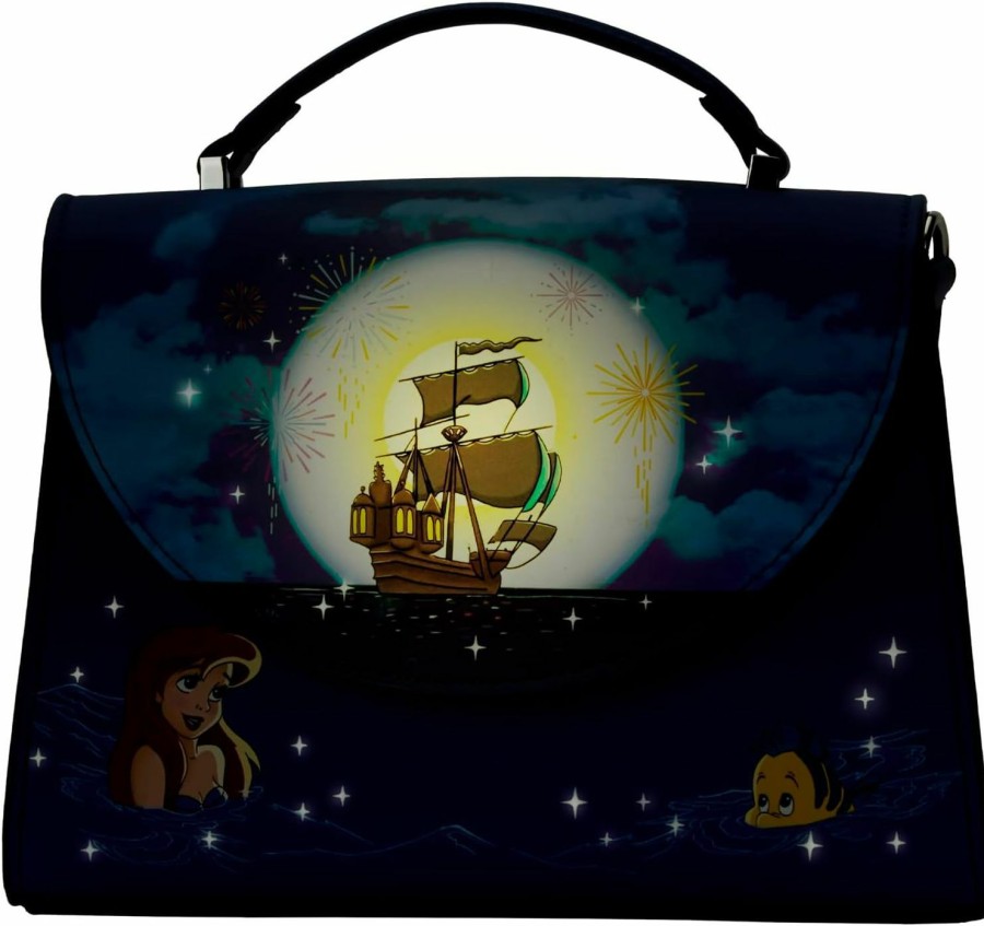 Loungefly Crossbody Handbags | Loungefly Disney The Little Mermaid Ariel Fireworks Cross Body Bag