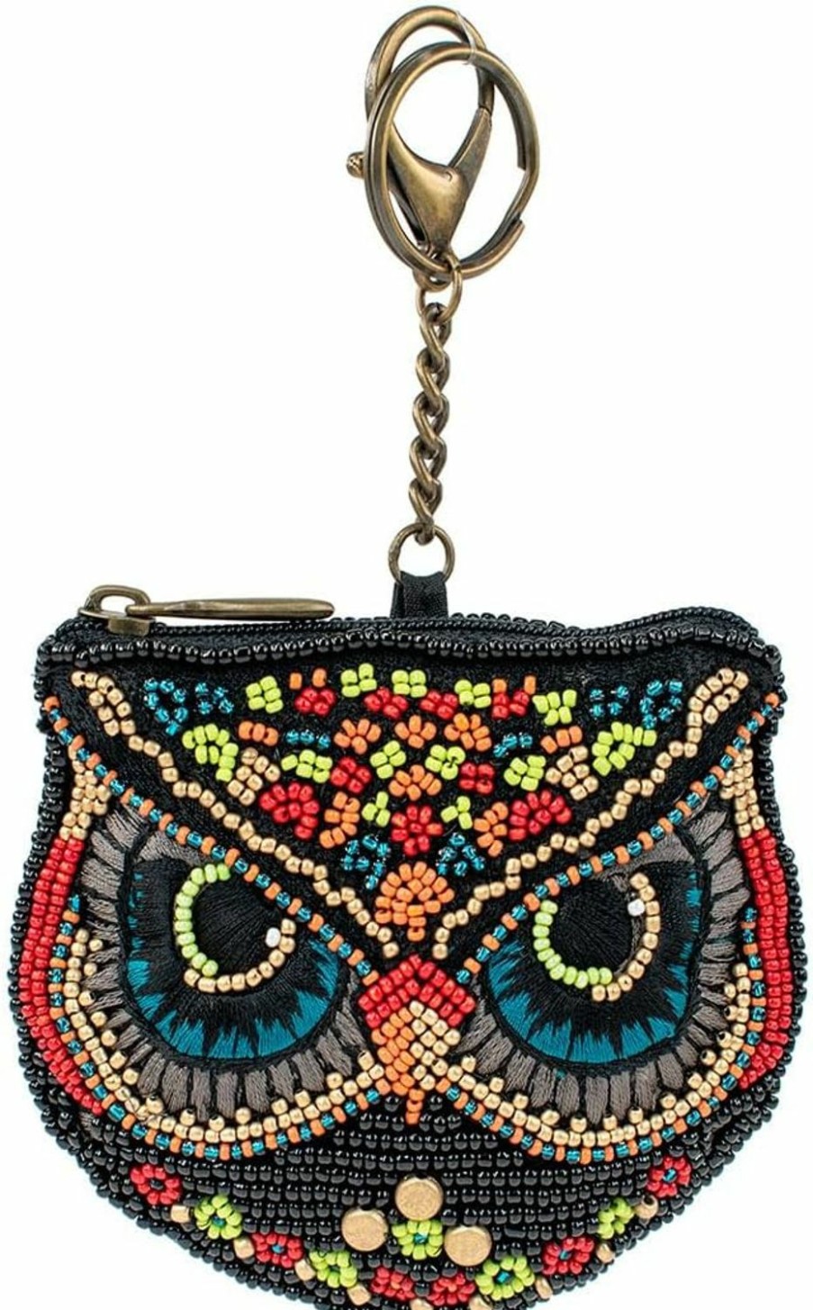 Mary Frances Crossbody Handbags | Mary Frances Night Owl Beaded Crossbody Clutch Handbag & Key Fob, Multi