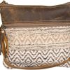 Myra Bag Crossbody Handbags | Myra Bag Contentment Small & Crossbody Bag Upcycled Canvas Leather & Rug S-2131