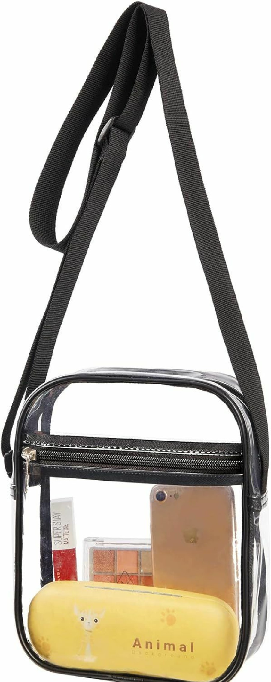 gdbis Crossbody Handbags | Gdbis Clear Bag Stadium Approved, Pvc Clear Tote Clear Crossbody Purse Bag With Front Pocket For Concerts, Sports Events