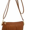 FashionPuzzle Crossbody Handbags | Fashionpuzzle Small Fringe Crossbody Bag With Wrist Strap