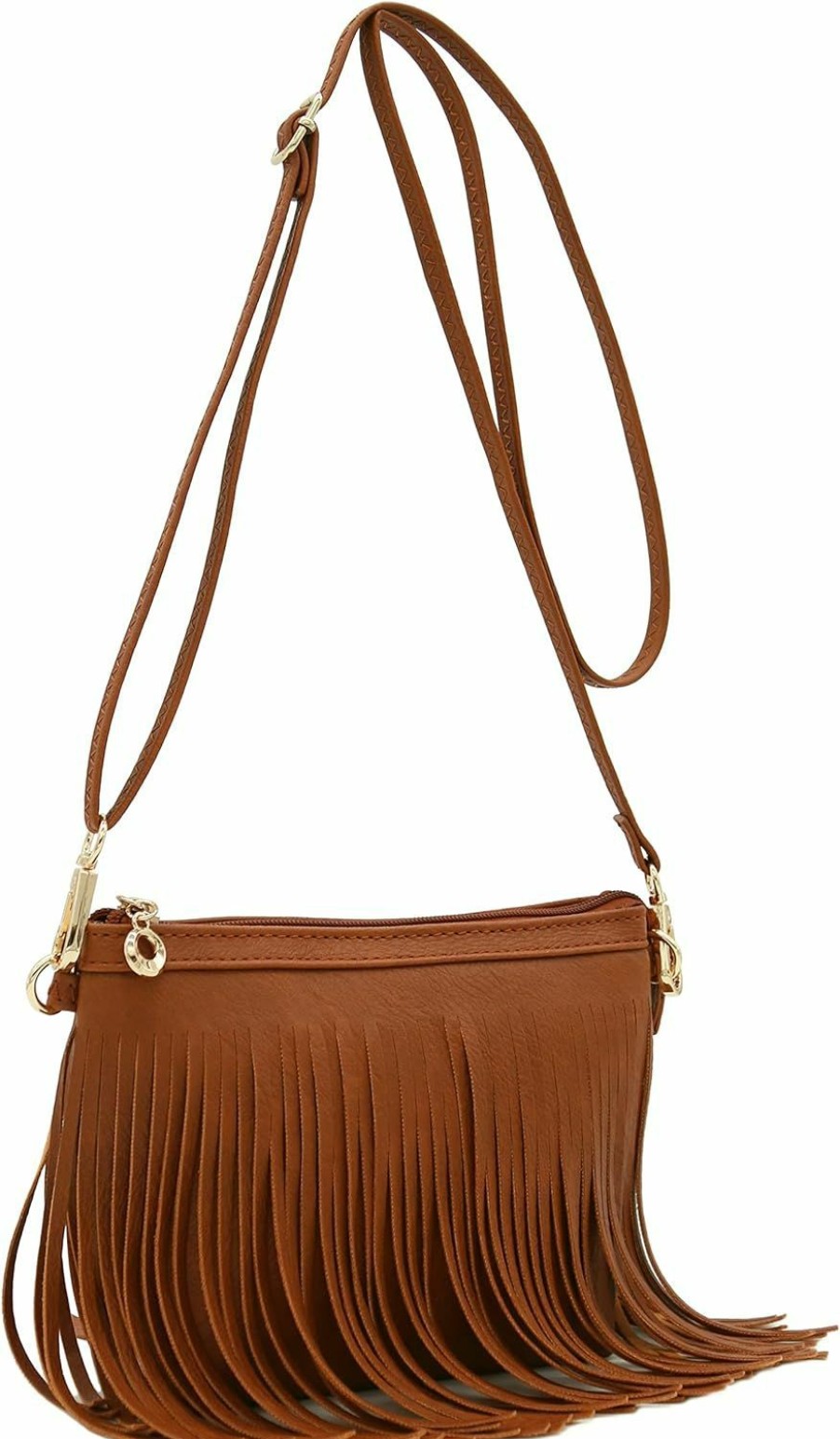 FashionPuzzle Crossbody Handbags | Fashionpuzzle Small Fringe Crossbody Bag With Wrist Strap