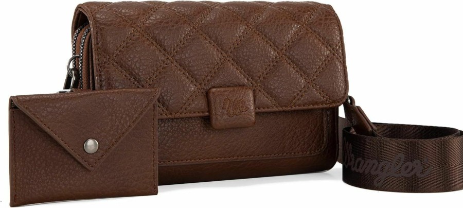 Wrangler Crossbody Handbags | Wrangler Crossbody Purse For Women Quilted Women Wallet Purse Phone Purse Cross Body Wallet Bag