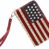 Montana West Crossbody Handbags | Montana West Women'S Patriotic Studded Tote Satchel Handbags American Flag Purse And Crossbody Bag