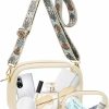 KETIEE Crossbody Handbags | Ketiee Clear Crossbody Bag, Stadium Approved Clear Purse Bag For Concerts Sports Events Festivals