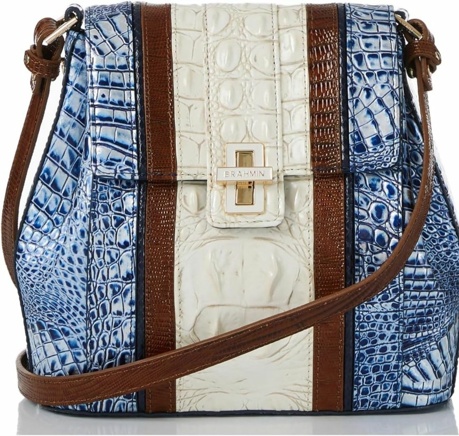 BRAHMIN Crossbody Handbags | Margo - Coastal Blue Odysea