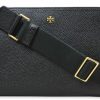 Tory Burch Crossbody Handbags | Tory Burch Womens 148314 Blake Swingpack Pebbled Leather Crossbody Shoulder Bag,