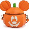 Loungefly Crossbody Handbags | Loungefly Disney Mickey Mouse Mick-O-Lantern Halloween Crossbody Purse Bag