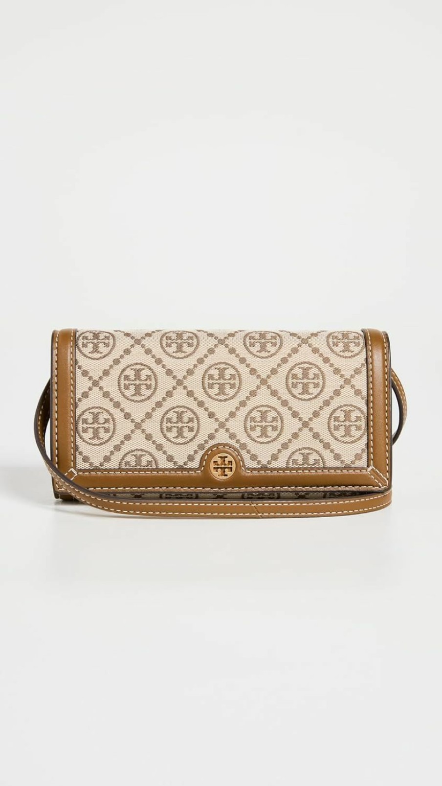 Tory Burch Crossbody Handbags | Tory Burch Women'S T Monogram Jacquard Wallet Crossbody